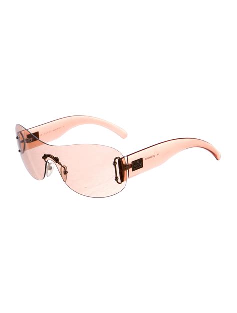 women gucci pink sunglasses|Gucci rimless sunglasses for women.